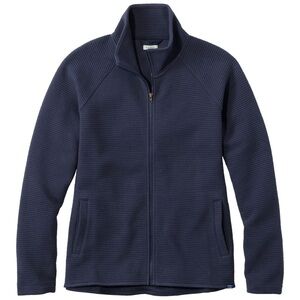 L.L.Bean Women’s Lakewashed Double-Knit Full-Zip Jacket | Large Petite